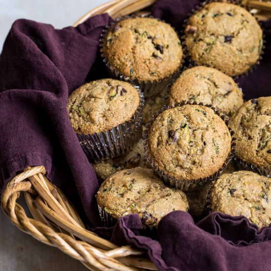 Almond Flour Zucchini Muffins - Recipe photo by Chef Molly