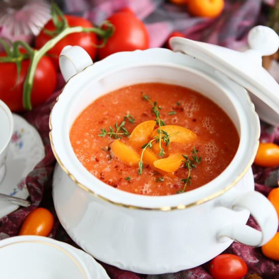 Apricot Gazpacho - Recipe photo by angiesrecipes