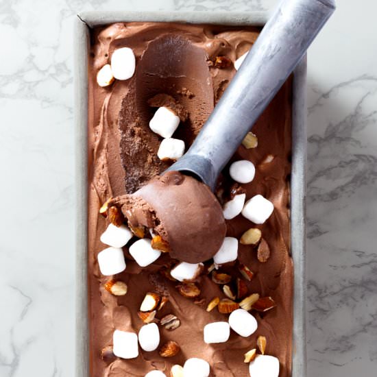 Rocky Road Ice Cream - Recipe photo by jillshough