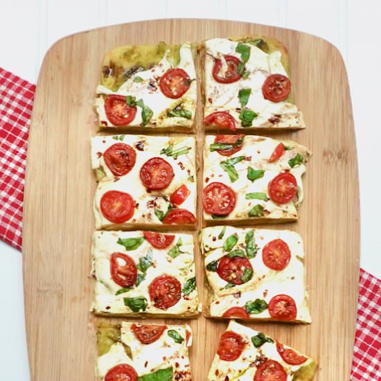Caprese Flatbread - Recipe photo by anothertablespoon