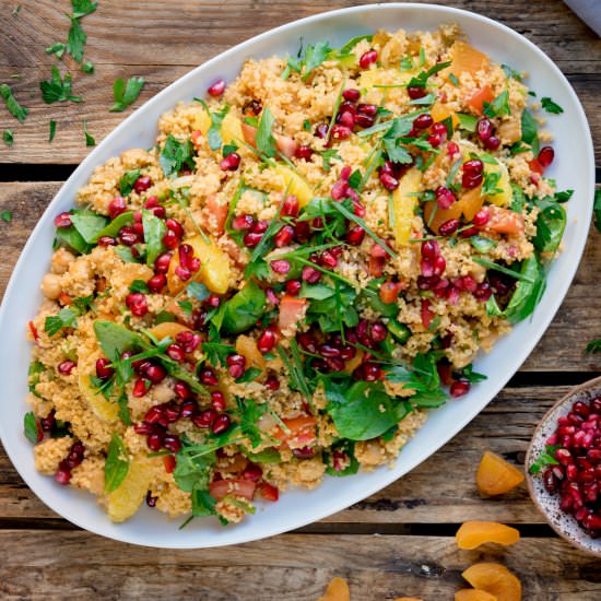 Moroccan Couscous Salad - Recipe photo by KitchenSanctuary
