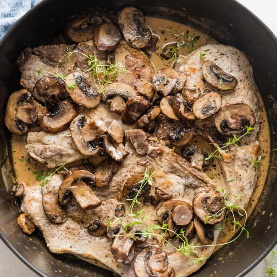 Balsamic Pork Chops - Recipe photo by nourishandfete