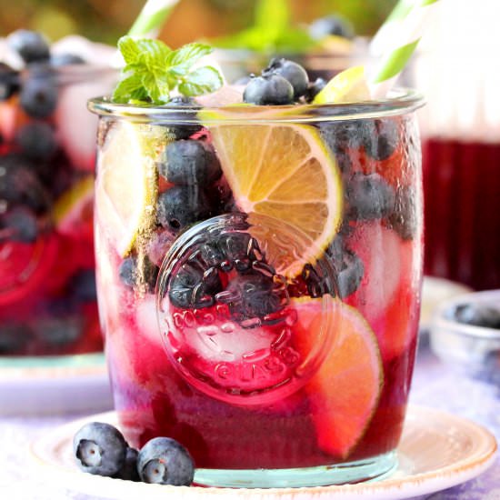 Blueberry Lime and Mint Agua Fresca - Recipe photo by CouponClippingCook