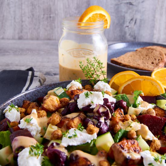 Sweet Potato Grape Salad - Recipe photo by ForThePleasureOfEating