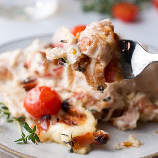 Kentucky Hot Brown Casserole - Recipe photo by sipandsanity
