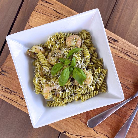 Pesto Pasta (gluten free) - Recipe photo by glutenfreealchemist