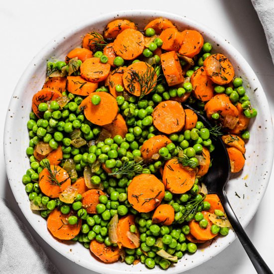 Peas and Carrots - Recipe photo by The Endless Meal