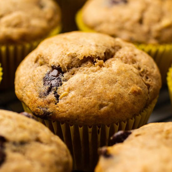 Banana Chocolate Chip Muffins - Recipe photo by lifeasastrawberry