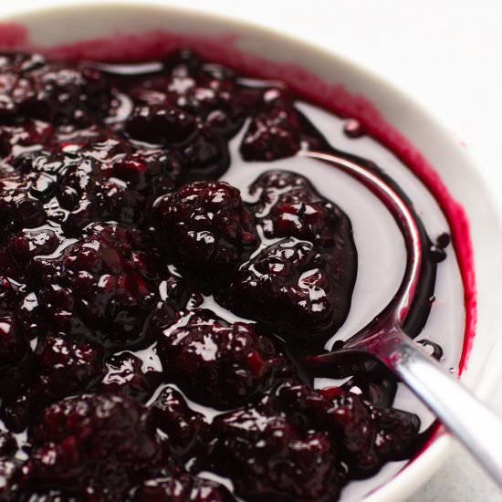 Blackberry Rum Sauce - Recipe photo by lifeasastrawberry