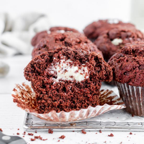 Red Velvet Muffins - Recipe photo by fitandfull