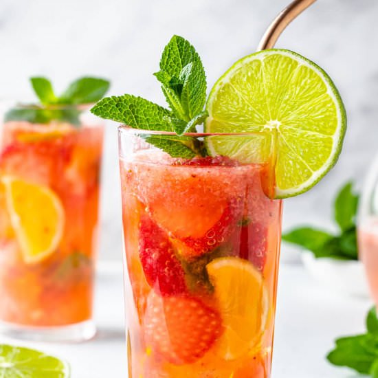 Strawberry Mojito Mocktail - Recipe photo by allweeat