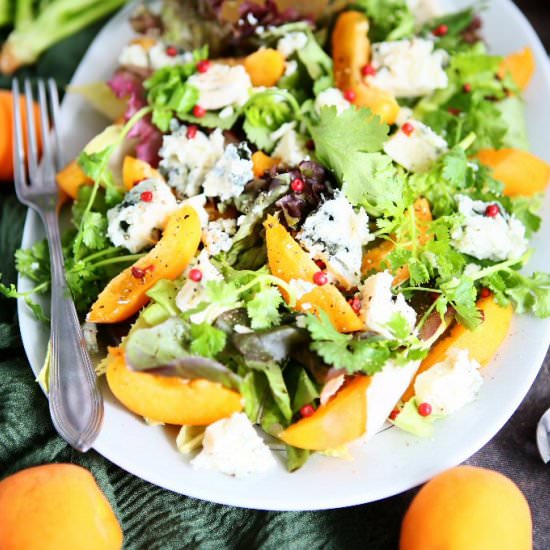 Apricot Salad with Roquefort and Ho - Recipe photo by angiesrecipes