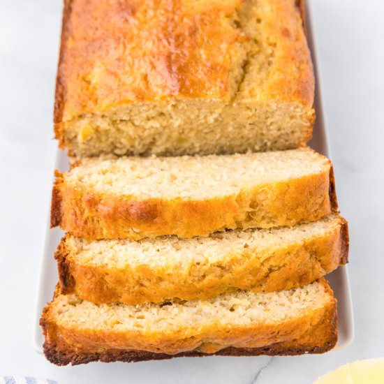 Pineapple Banana Bread - Recipe photo by OnMyKidsPlate