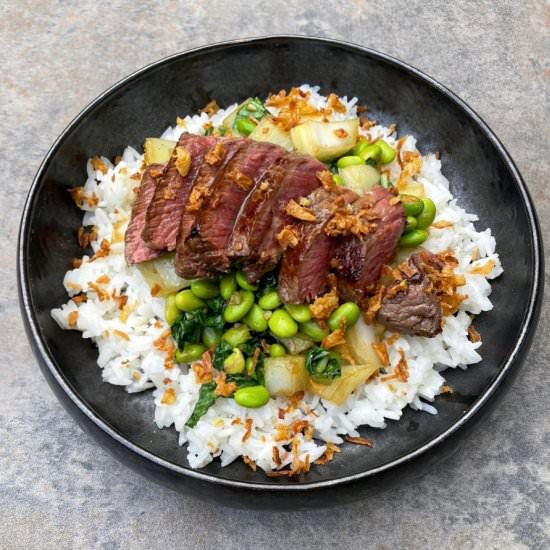 Asian Steak with Edamame - Recipe photo by BeautyDietPlan