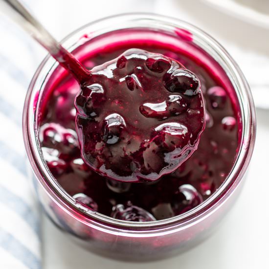 Easy Blueberry Sauce - Recipe photo by Savingroomfordessert