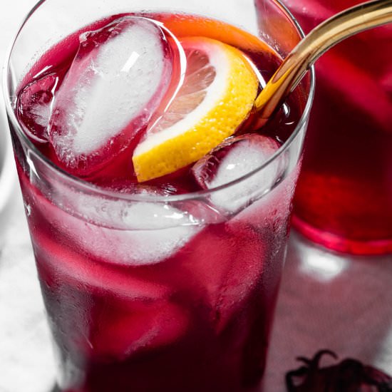 Hibiscus Lemonade - Recipe photo by The Endless Meal