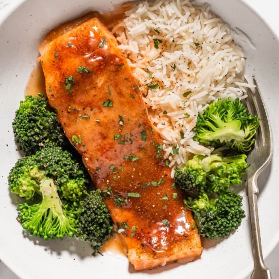 Bang Bang Salmon - Recipe photo by The Endless Meal