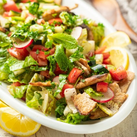 Fattoush Salad - Recipe photo by Connoisseurus Veg