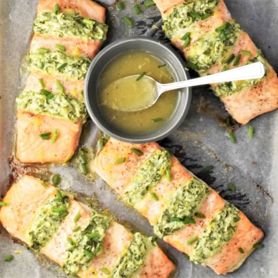 Zesty Hasselback Salmon - Recipe photo by everydayhealthyrecipes
