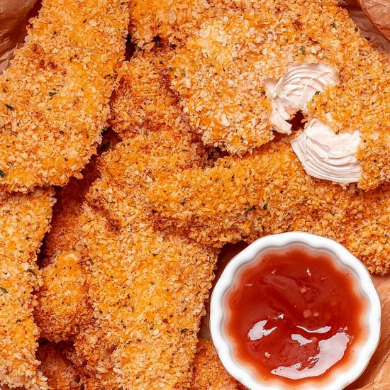 Panko Chicken Tenders Recipe - Recipe photo by KeyToMyLime