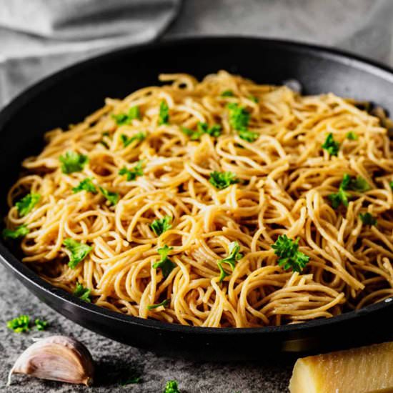 Parmesan Butter Noodles - Recipe photo by HeavenlyHomeCooking
