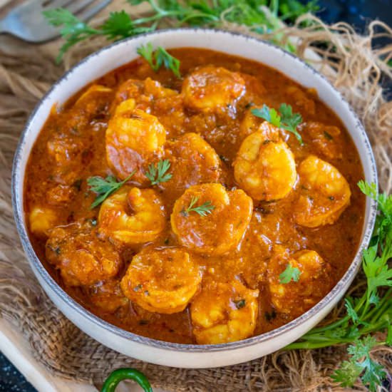 Shrimp Masala - Recipe photo by Whiskaffair