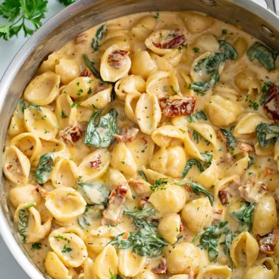 Tuscan Mac and Cheese - Recipe photo by TheCozyCook