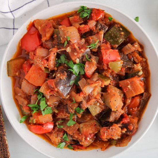 Spanish Pisto - Recipe photo by plantbasedjess