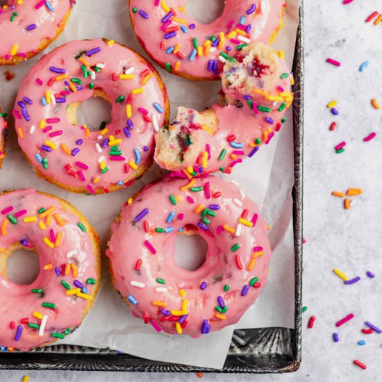 Baked Funfetti Doughnuts - Recipe photo by marshasbakingaddiction