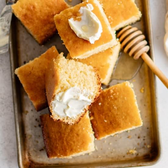 Sweet Cornbread Recipe - Recipe photo by theforkedspoon