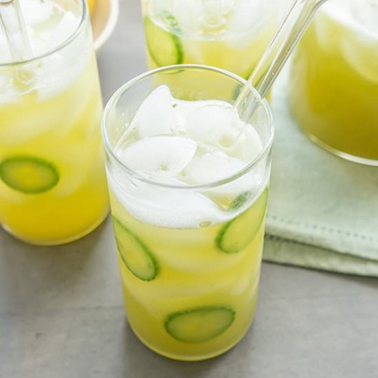 Cucumber Mint Lemonade - Recipe photo by Cookinglikekate