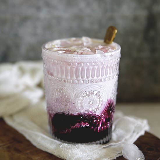 Black Raspberry Italian Cream Soda - Recipe photo by The Merrythought