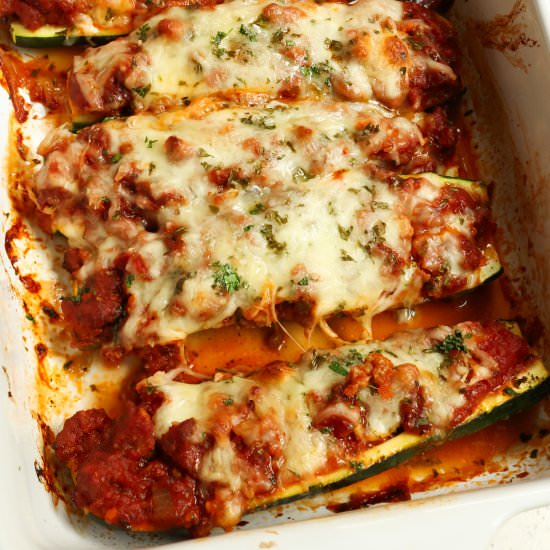 Stuffed Zucchini Boats - Recipe photo by Small Town Woman