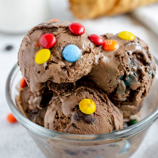 Cosmic Brownie Ice Cream - Recipe photo by fitandfull