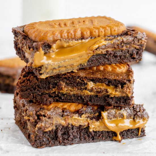 Biscoff Brownies - Recipe photo by fitandfull