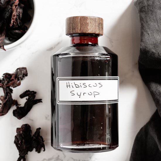 Hibiscus Syrup - Recipe photo by The Endless Meal