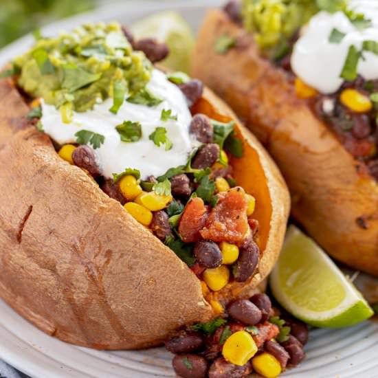 Stuffed Sweet Potatoes - Recipe photo by KyleeCooks