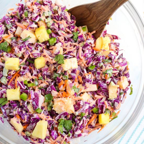 Pineapple Jalapeno Coleslaw - Recipe photo by mytxkitchen