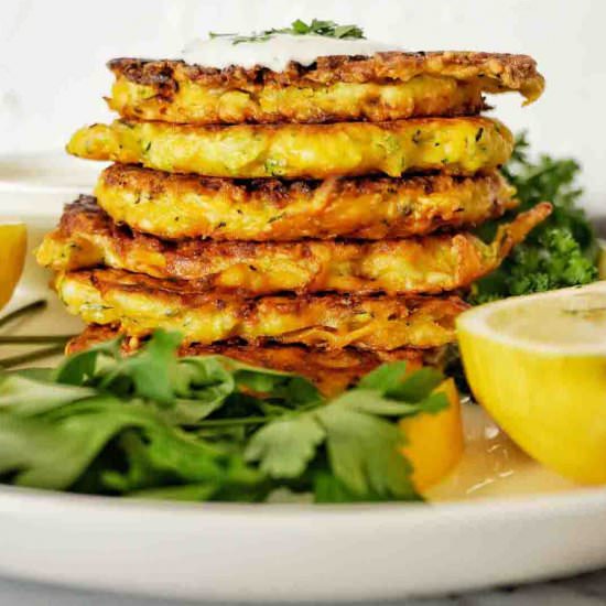 Zucchini and Carrot Fritters - Recipe photo by SweetCaramelSunday