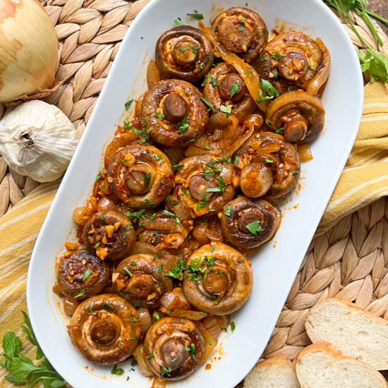 Spanish Mushrooms - Recipe photo by Spain on a Fork