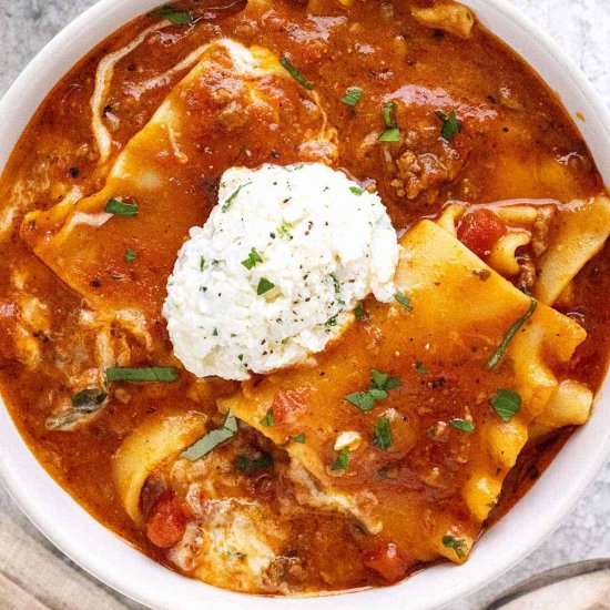 Lasagna Soup - Recipe photo by Jessica Gavin