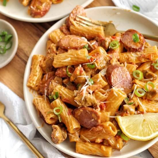 Cajun Pasta w/ Chicken and Sausage - Recipe photo by Ereese