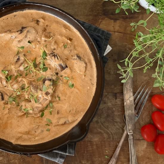 Mushroom Stroganoff - Recipe photo by thespeltkitchen