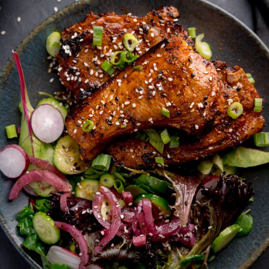 Korean Style Lamb Cutlets - Recipe photo by KitchenSanctuary