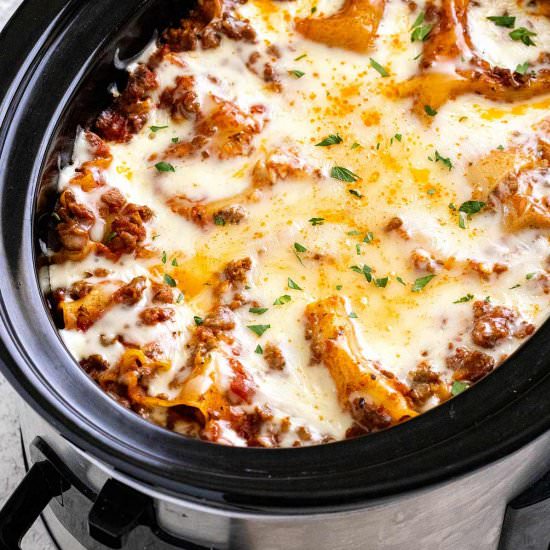 Crockpot Lasagna - Recipe photo by Jessica Gavin