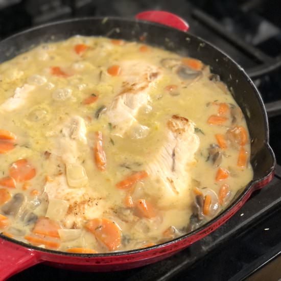 Chicken Fricassée - Recipe photo by Jennyblogs