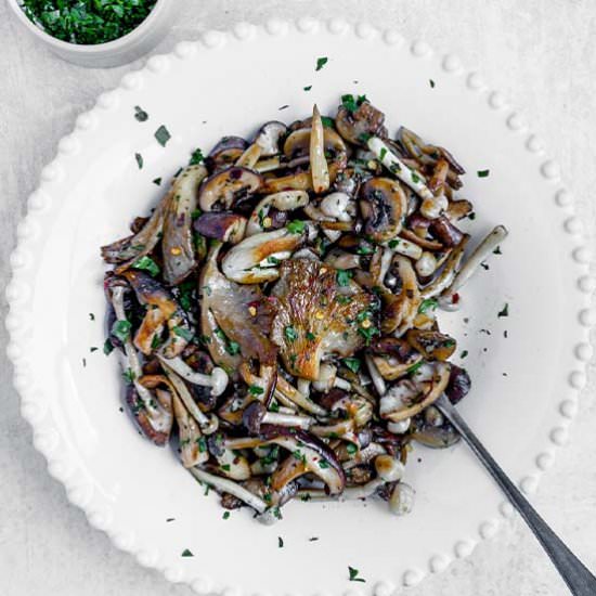 Funghi Trifolati - Recipe photo by The Real Food Geek