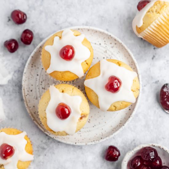 Bakewell Muffins - Recipe photo by marshasbakingaddiction