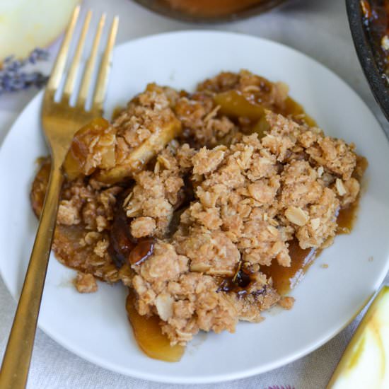 Gluten Free Caramel Apple Crisp - Recipe photo by earthly provisions