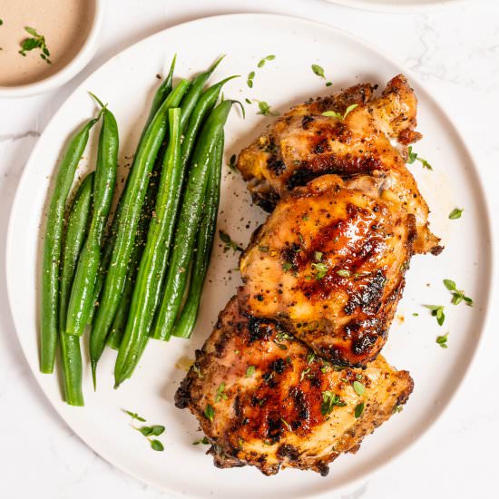 Grilled Mustard Chicken - Recipe photo by The Endless Meal